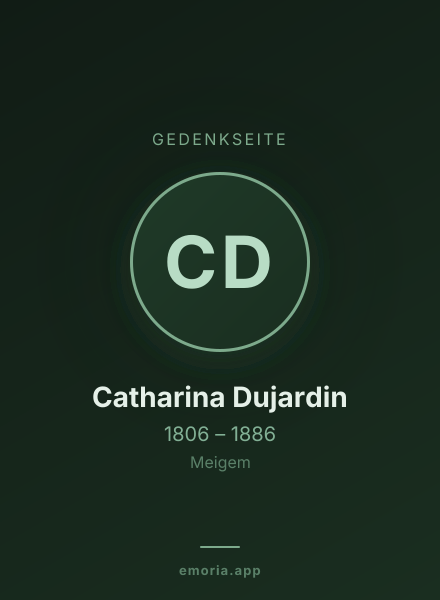 Gedenkportrait von Catharina Dujardin