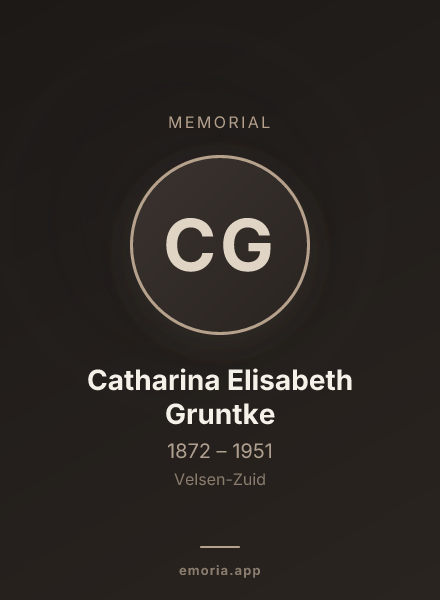 Memorial portrait of Catharina Elisabeth Gruntke