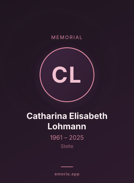 Memorial portrait of Catharina Elisabeth Lohmann