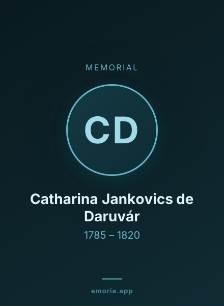 Memorial portrait of Catharina Jankovics de Daruvár