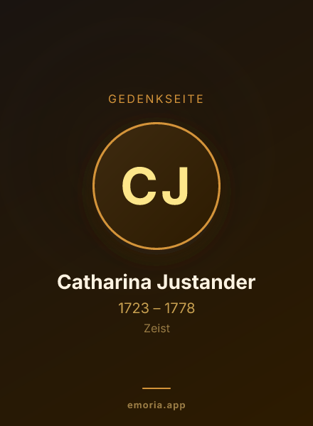 Gedenkportrait von Catharina Justander