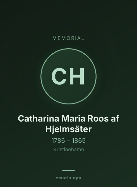 Memorial portrait of Catharina Maria Roos af Hjelmsäter