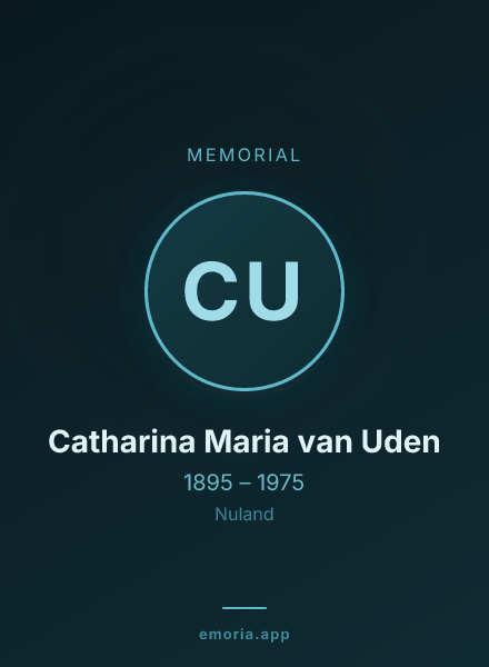 Memorial portrait of Catharina Maria van Uden