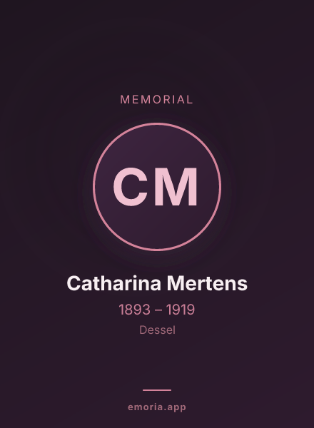 Memorial portrait of Catharina Mertens