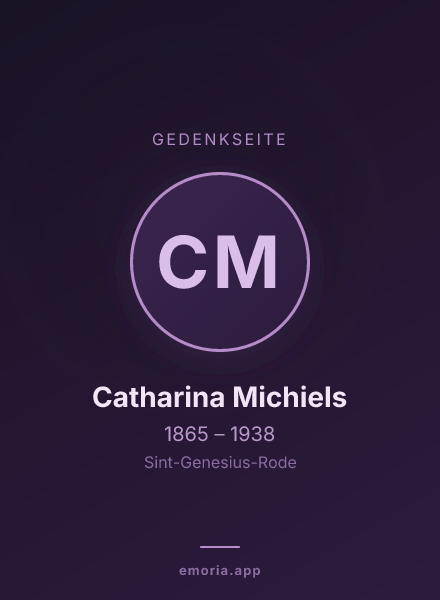 Gedenkportrait von Catharina Michiels