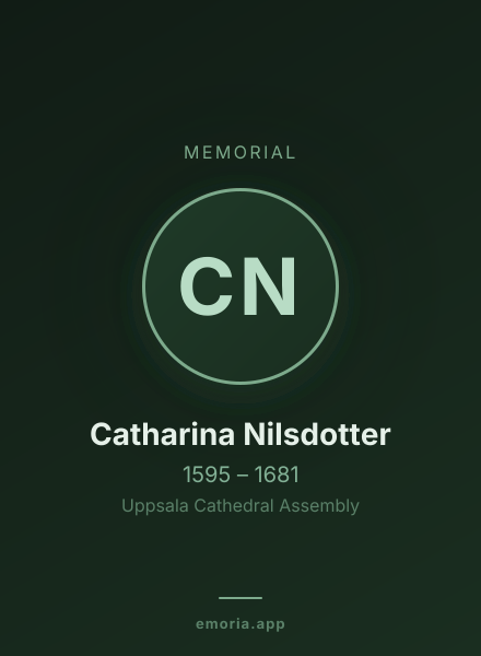 Memorial portrait of Catharina Nilsdotter