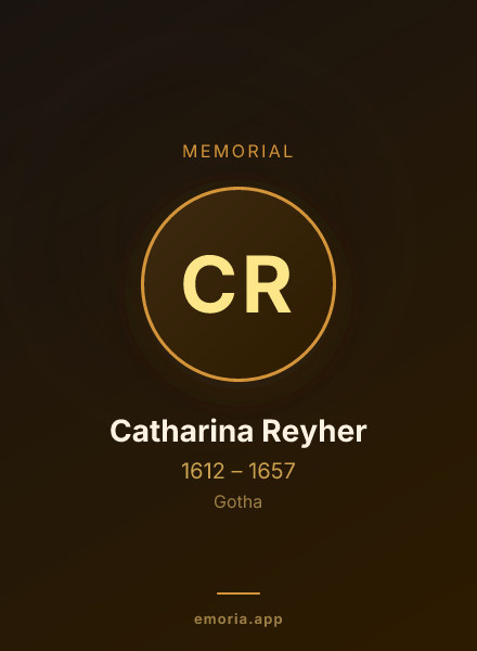 Memorial portrait of Catharina Reyher