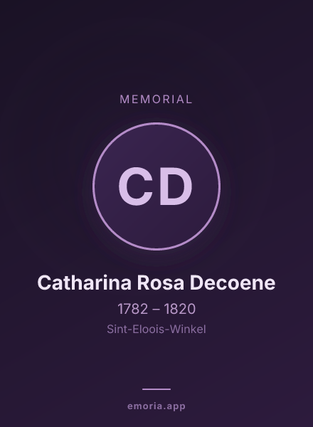 Memorial portrait of Catharina Rosa Decoene
