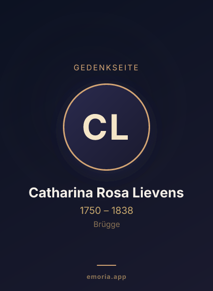 Gedenkportrait von Catharina Rosa Lievens