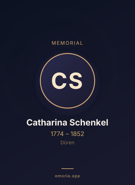 Memorial portrait of Catharina Schenkel
