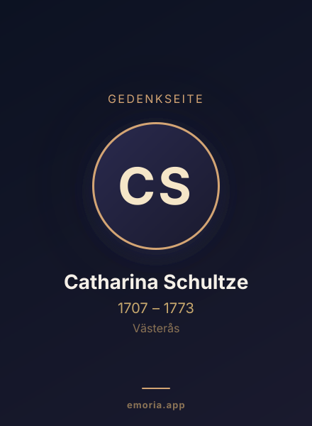 Gedenkportrait von Catharina Schultze