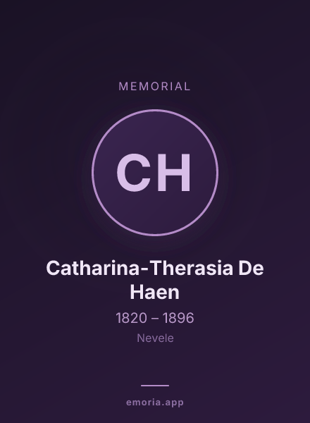 Memorial portrait of Catharina-Therasia De Haen
