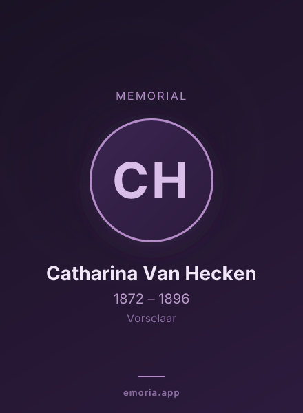 Memorial portrait of Catharina Van Hecken