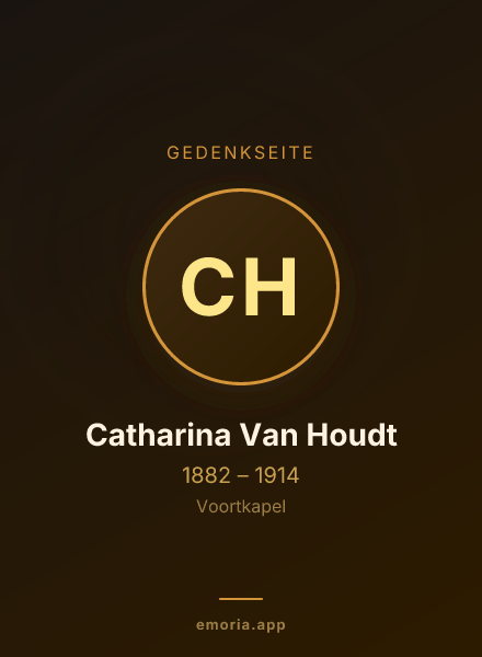 Gedenkportrait von Catharina Van Houdt