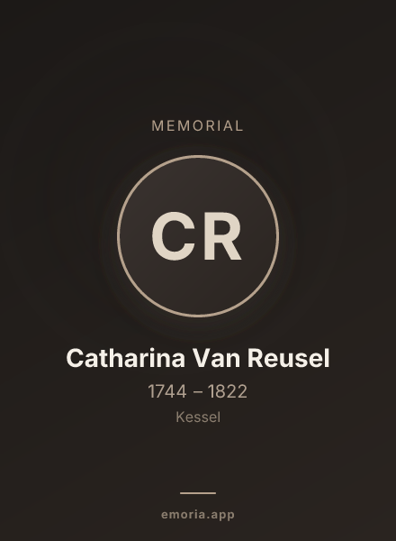 Memorial portrait of Catharina Van Reusel