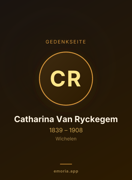 Gedenkportrait von Catharina Van Ryckegem