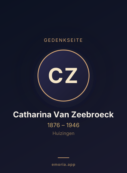 Gedenkportrait von Catharina Van Zeebroeck