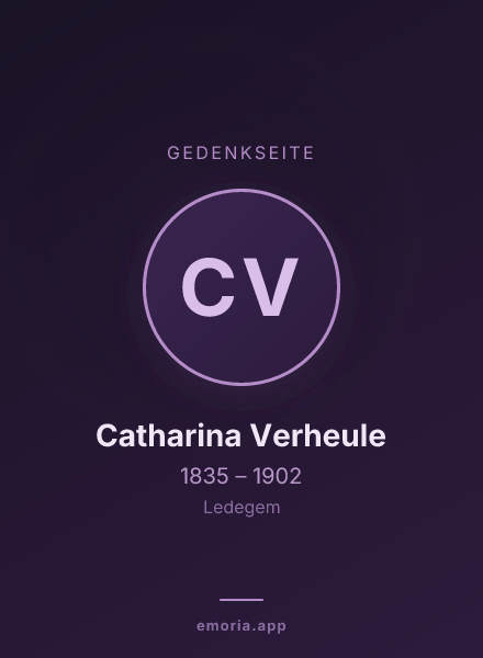 Gedenkportrait von Catharina Verheule