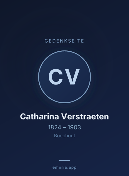 Gedenkportrait von Catharina Verstraeten