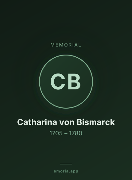 Memorial portrait of Catharina von Bismarck