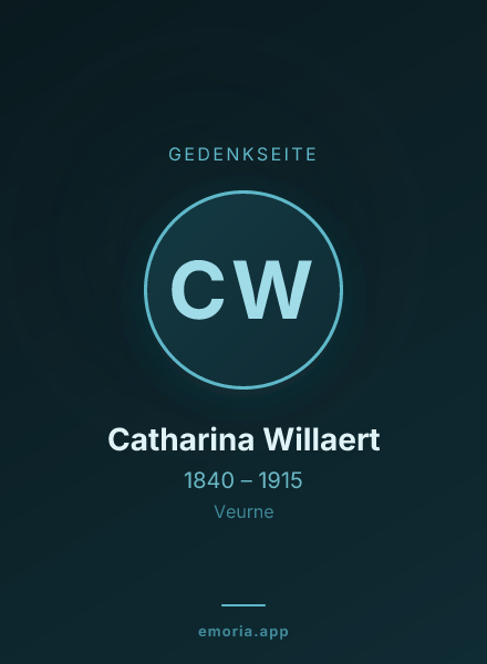 Gedenkportrait von Catharina Willaert