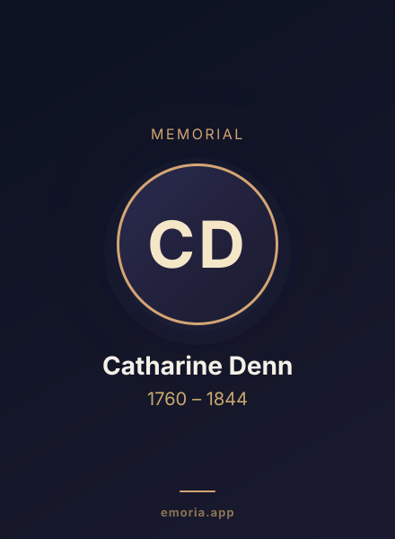 Memorial portrait of Catharine Denn