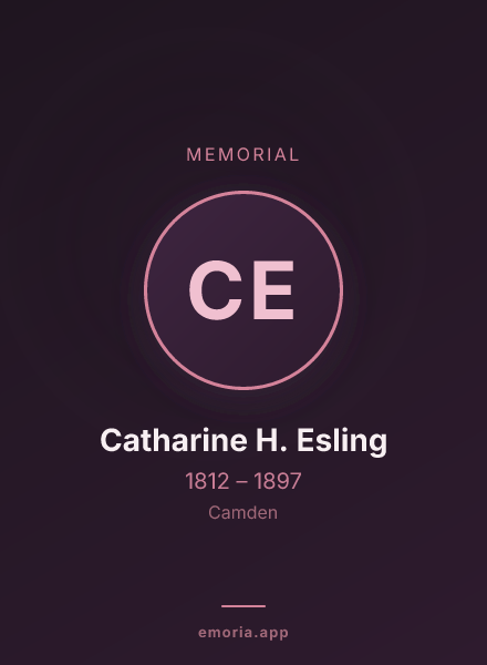 Memorial portrait of Catharine H. Esling