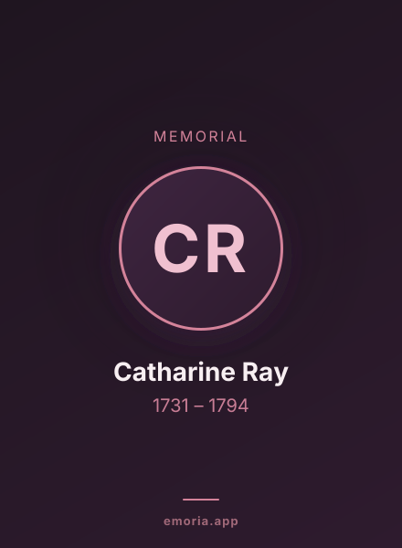 Memorial portrait of Catharine Ray