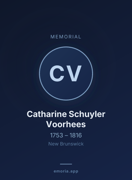 Memorial portrait of Catharine Schuyler Voorhees