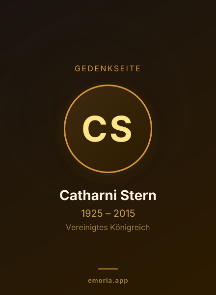 Gedenkportrait von Catharni Stern