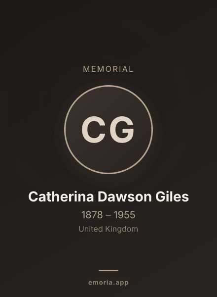 Memorial portrait of Catherina Dawson Giles