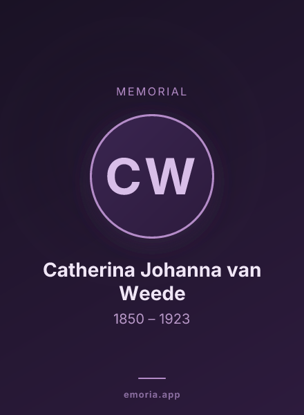 Memorial portrait of Catherina Johanna van Weede