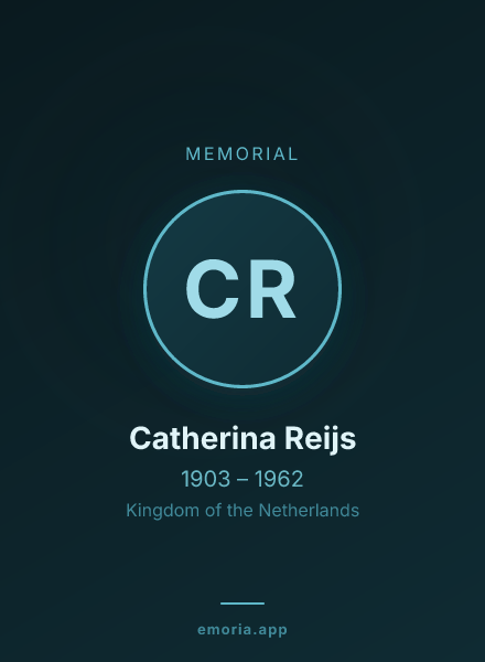 Memorial portrait of Catherina Reijs