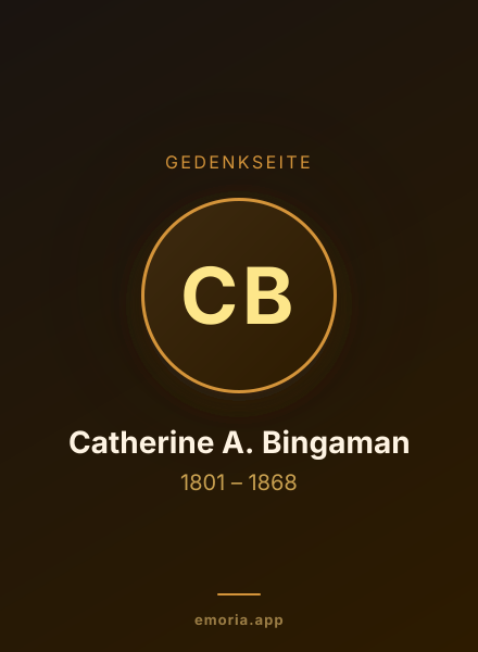 Gedenkportrait von Catherine A. Bingaman