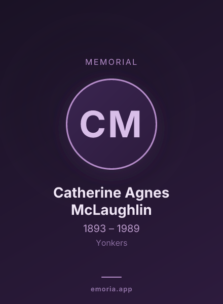 Memorial portrait of Catherine Agnes McLaughlin