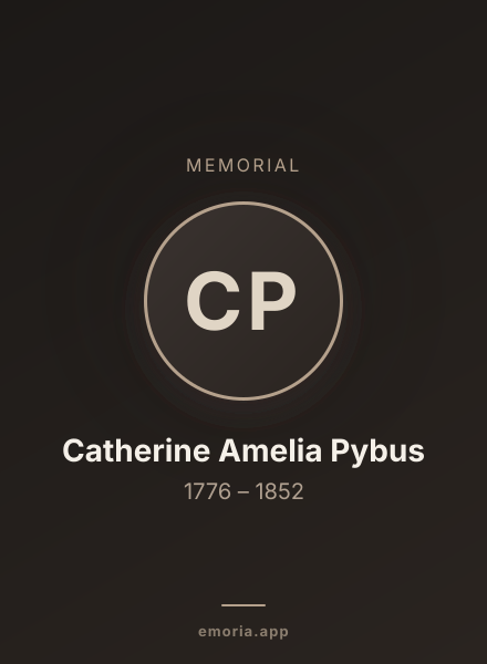 Memorial portrait of Catherine Amelia Pybus