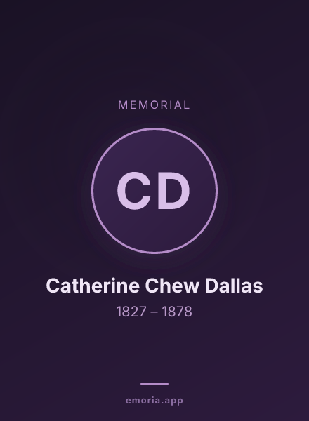 Memorial portrait of Catherine Chew Dallas