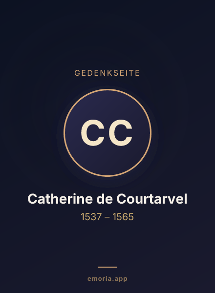 Gedenkportrait von Catherine de Courtarvel
