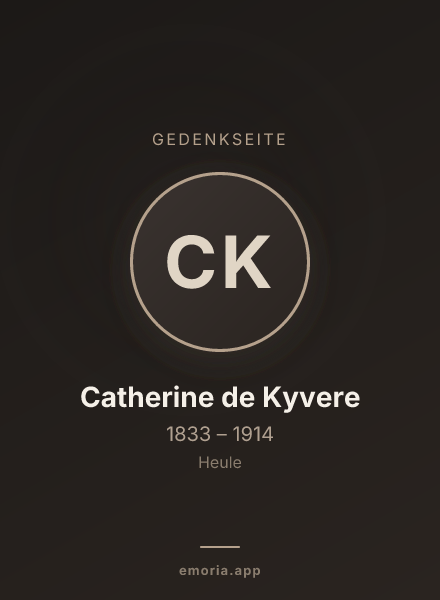 Gedenkportrait von Catherine de Kyvere