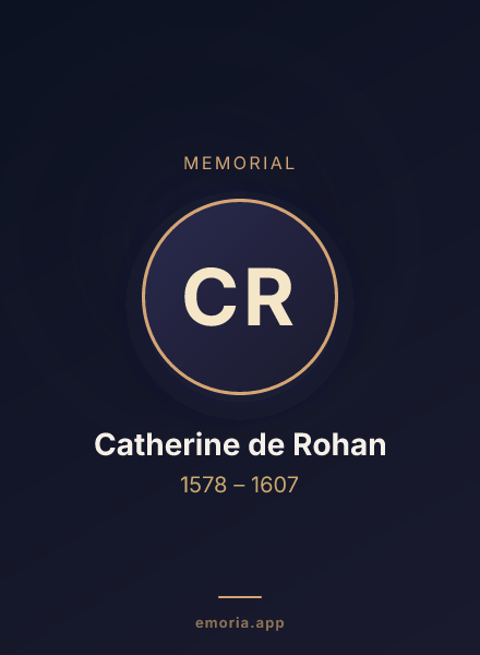 Memorial portrait of Catherine de Rohan
