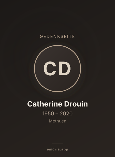 Gedenkportrait von Catherine Drouin