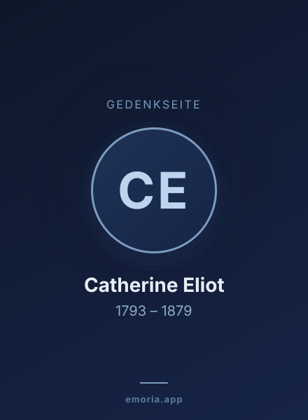 Gedenkportrait von Catherine Eliot