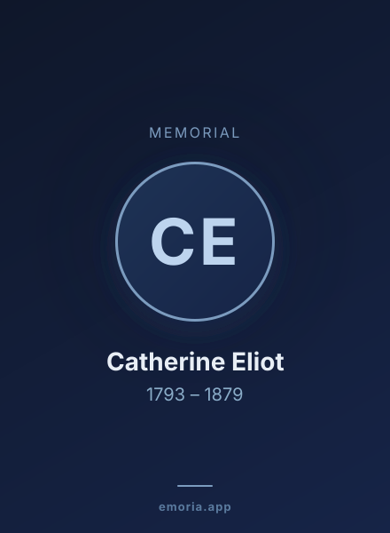 Memorial portrait of Catherine Eliot