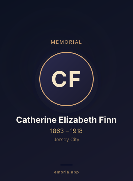 Memorial portrait of Catherine Elizabeth Finn