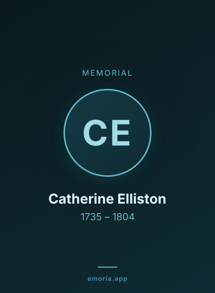 Memorial portrait of Catherine Elliston