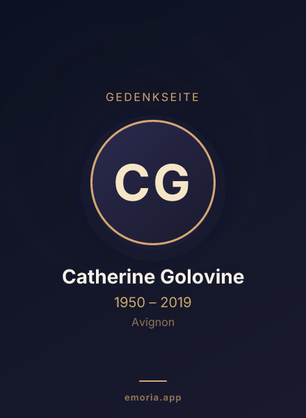 Gedenkportrait von Catherine Golovine
