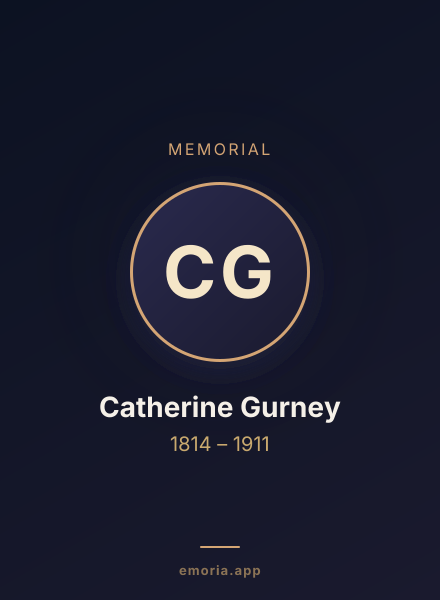 Memorial portrait of Catherine Gurney