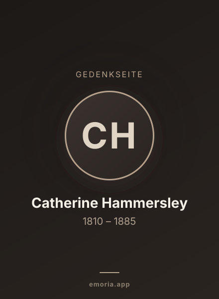 Gedenkportrait von Catherine Hammersley