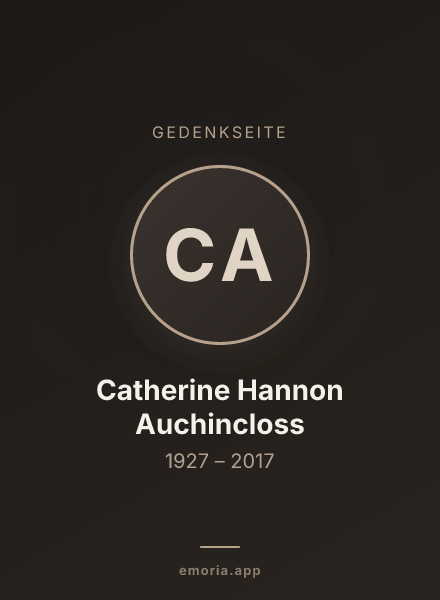 Gedenkportrait von Catherine Hannon Auchincloss