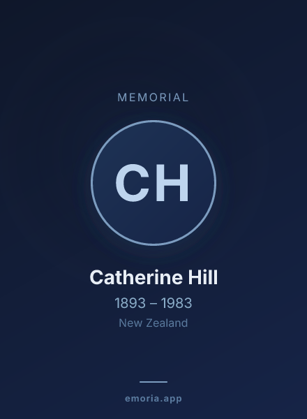 Memorial portrait of Catherine Hill